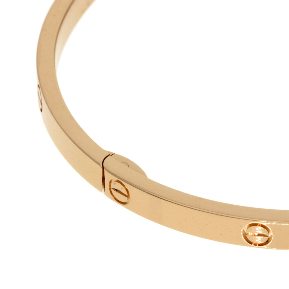 Cartier Love Bracelet SM #19 (No Driver) 18K Pink Gold Women's CARTIER - Picture 5 of 9